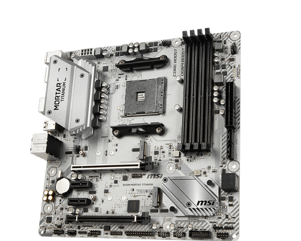 MSI B450M Mortar Titanium mATX - motherboard - Multitronic